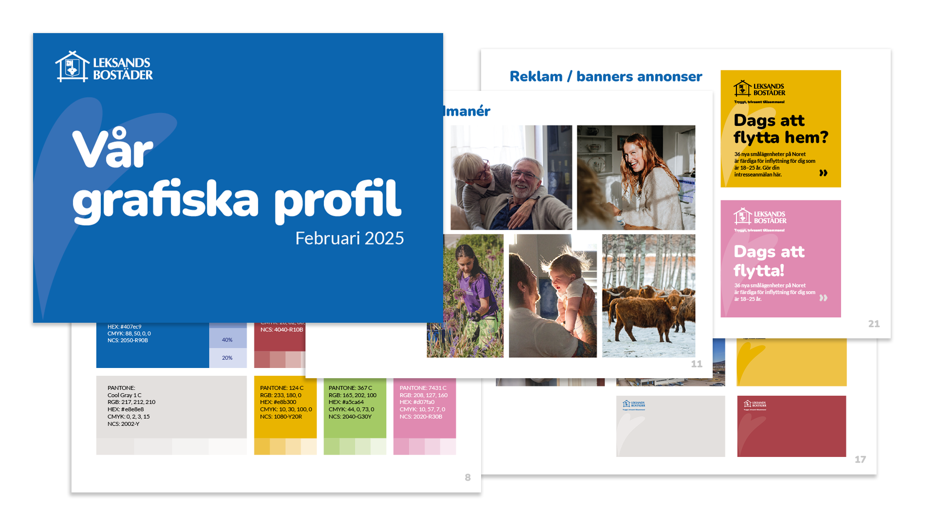 Leksandsbostäders grafiska profil